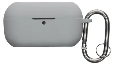 Produktbild von kwmobile Schutzhülle für Technics EAH-AZ100 Hülle - TPU Silikon Case für Kopfhörer Ladecase - stoßfestes Cover mit Karabiner - Grau