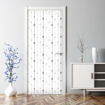 Produktbild von Dekorative Türtapete selbstklebend Aufkleber Klebefolie Pfeile 85 x 200 cm