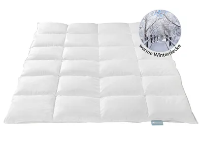 Produktbild von Hochwertige Daunendecke | warm| 135 x 200 cm | 90% Daunen / 10% Federn | Füllgewicht: 740g | XDREAM Nature