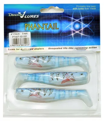 Produktbild von Dragon Phantail Print 10cm Gummifisch 3 Stück