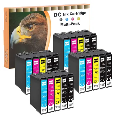Produktbild von D&C 20x Druckerpatronen kompatibel für Epson T-1285 T-1281 T-1282 T-1283 T-1284 für Epson Stylus Office BX-305 S-22 SX-125 SX-130 SX-230 SX-235 SX-420 SX-425 SX-430 SX-435 SX-438 SX-440 SX-445
