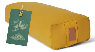 Productafbeelding van Yoga bolster - Meditatiekussen met biologische speltvulling - 67 cm