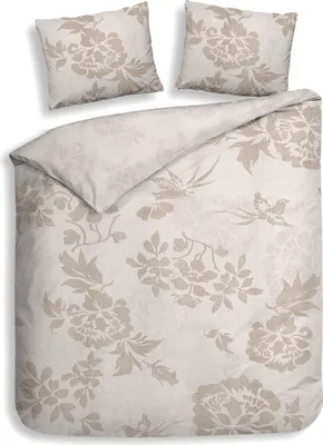 Produktbild von Heckett and Lane Ling Dbo 240 Beige Bettwäsche 1 x Bettbezug 240x220 + 2 x Kopfkissenbezug 80x80 Beige  natur