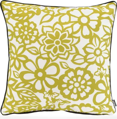 Produktbild von H.O.C.K. Paloma Outdoor Kissen mit Keder 50x50cm floral grün