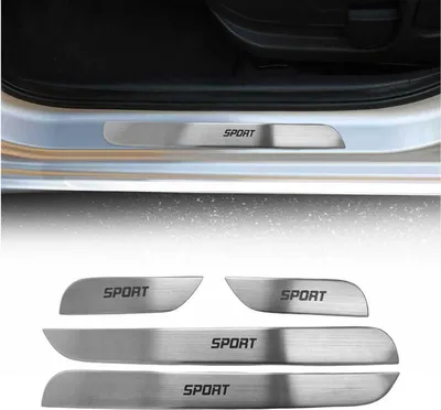 Zdjęcie produktu dla Listwy progowe Sport do Volvo XC60 2017-2025 stal nierdzewna srebrny 4x