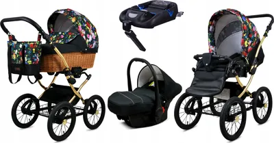 Obrázek produktu pro Babylux® Classic Gold | Kocárek 4v1 Set | Kocárky pro deti | Kombinovaný kocárek | Strollerse