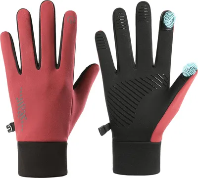 Produktbild von Wasserdichte Winter-Fahrradhandschuhe mit Touchscreen-Funktion, rutschfesten Handflächen, warmen und winddichten Sporthandschuhen für Damen und Herren zum Skifahren und Wandern