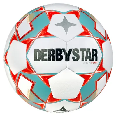 Immagine prodotto di DERBYSTAR Stratos S-Light 290g calcio leggero bianco/blu/arancio 5