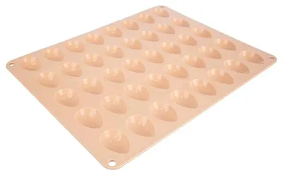 Zdjęcie produktu dla Forma silikonowa do babeczek - wymiary 33,5 x 26 x 1,5 cm - kolor beżowy