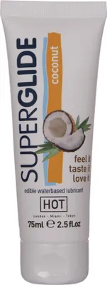 Immagine prodotto di Hot - Superglide Lubrificante Commestibili A Base D'acqua Di Cocco 75 Ml