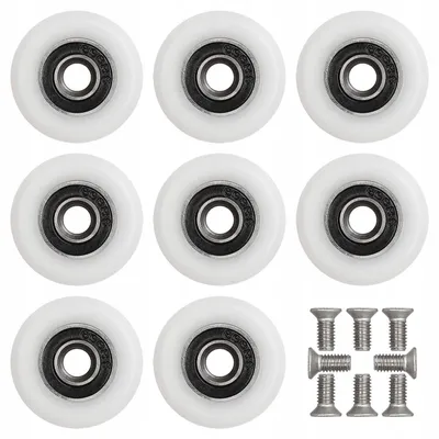 Produktbild von INEA 8 Stück Duschkabinen Rollen 25mm Kugellager Set