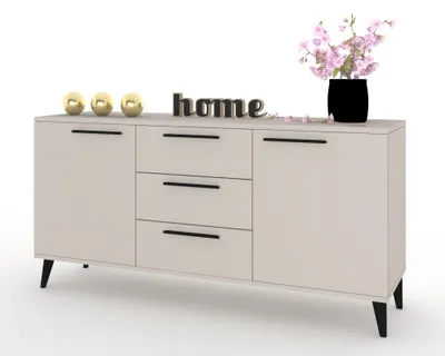 Produktbild von Kommode mit Schubladen Fernsehschrank HANA 3S Kaschmir/Kaschmir 150cm