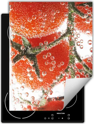 Produktbild von DarHaus Herdabdeckplatte Einteilig Küche Abdeckplatte für Glaskeramikfeld Abdeckung Induktionskochfeld Aufrollbare Matte 40x52 cm, wasser - Tomaten