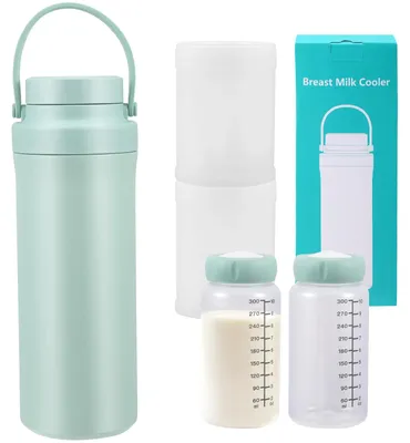 Immagine prodotto di Borraccia portatile per conservare il latte materno - 1,5 litri - Borraccia da viaggio - Contenitore refrigerante per biberon - Mantiene il latte fresco - Contenitore per la conservazione del latte materno