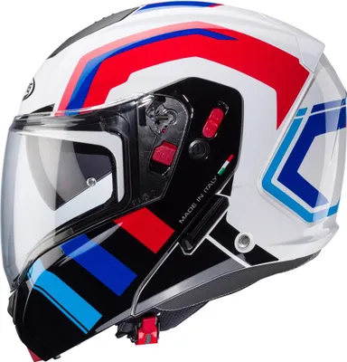 Produktbild von CABERG HORUS X ROAD Klapphelm S in blau/rot/schwarz/weiß