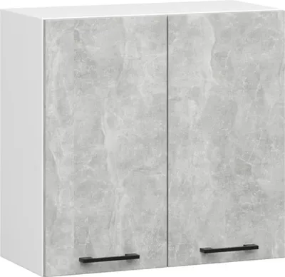 Produktbild von Wandhängender Küchenschrank 60 cm VERMINA - weiß / Beton