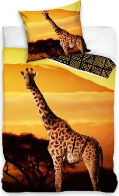 Produktbild von Baumwollbettwäsche Giraffe Etno