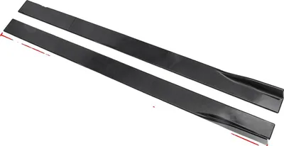 Obrázek produktu pro Nástavce bočních lišt, univerzální montáž, aerodynamický design, 2,2 m černé barvy