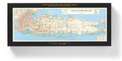 Produktbild von GALISON Panoramapuzzle Karte von New York City 1000 Teile