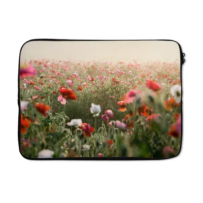 Produktbild von MuchoWow® Laptop Hülle 14 ZollMohn - Farben - Pastell Laptoptasche - Laptoptasche - Stoßsicher - Schutzhaube
