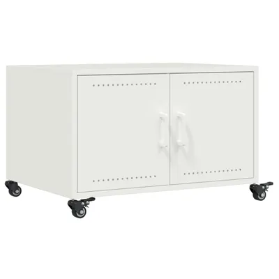 Produktbild von vidaXL Couchtisch Weiß 68x50x43,5 cm Stahl