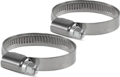 Produktbild von 2 Schlauchschellen 21-44 mm Set Edelstahl Schlauch Schwimmbadschlauch Pool Rund