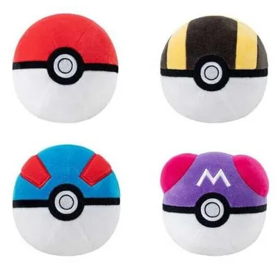 Produktbild von Pokémon Plüschfigur Pokeball Version 1 10 cm Sortiment (6)