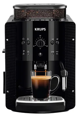 Produktbild von Krups YY8125FD, Espressomaschine, 1,6 l, Gemahlener Kaffee, Eingebautes Mahlwerk, 1450 W, Schwarz