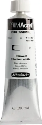 Produktbild von Titanweiss 150ml - PRIMAcryl Acrylfarbe Schmincke 13 101 019