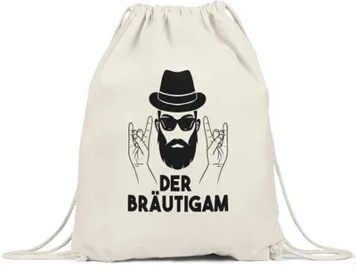 Produktbild von Der Bräutigam Turnbeutel Gymsack Hochzeit Heiraten JGA Standesamt Geschenk
