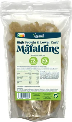 Produktbild von Locawo High Protein Low Carb Mafaldine | Bandnudeln | Pasta | Nudeln 200g