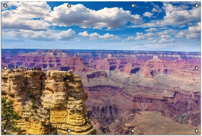 Produktbild von Wallario Outdoor-Poster für Garten oder Balkon, Motiv Felsenschlucht im Grand Canyon Park Arizona, in ca. 100 x 150 cm