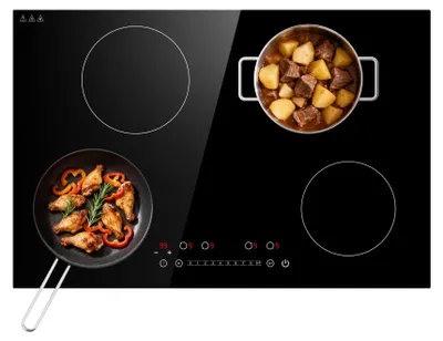 Induktionskochfeld 4 Zonen 6400W, 77cm, Touch, Timer, Kindersicherung