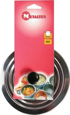 Image de Couvercle Inox Multidiamètre 14 à 21 Cm - Metaltex