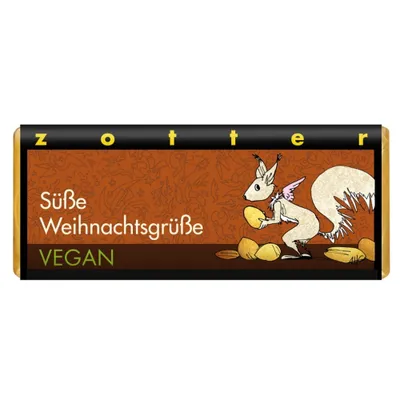 Produktbild von Süße Weihnachtsgrüße - Haselnussnougat & Krokant 70g
