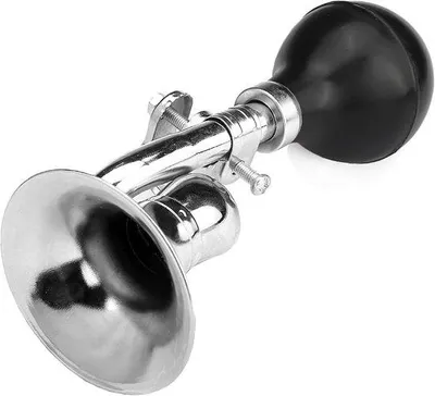 Produktbild von Klassische retro metallene Sirene, für Autos, Fahrräder, Golfkarren, metallisch, drahtgefertigt.
