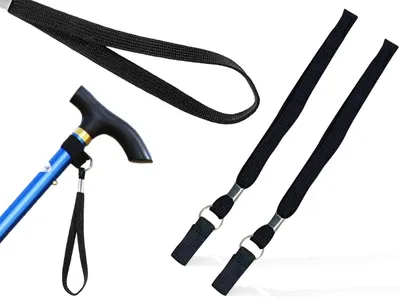 Productafbeelding van 2 stuks wandelstok handgewriststrepen, handgewristsluiting voor extra stabiliteit