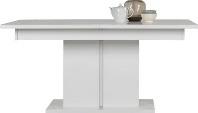 Produktbild von Furniture24 Tisch Irma ST02 Saülentisch Esstisch Ausziehbar 160-200 cm Weiß