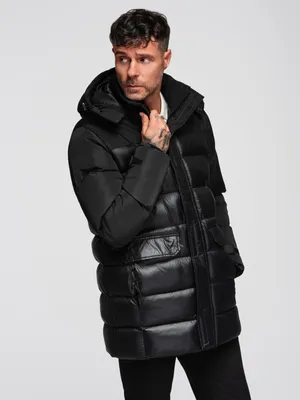 Produktbild von Ombre Clothing Winterjacke für Männer Asle schwarz XL
