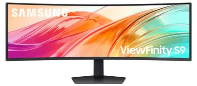Produktbild von Samsung ViewFinity S9 S49F950UAU - S95UF Series - LED-Monitor - gebogen - USB - 124.5 cm (49") - 5120 x 1440 Dual Quad HD @ 120 Hz - VA - 350 cd/m² - 3000:1 - DisplayHDR 400 - 5 ms - 2xHDMI, DisplayPort, USB-C - Lautsprecher - Schwarz