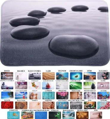 Produktbild von SANILO® Badteppich Black Stones 70 x 110 cm