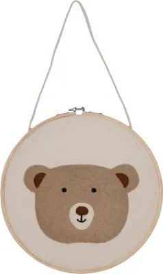 Produktbild von KidsDepot Wandaufhänger - Ben - Braun - Ø 20 cm | KidsDepot