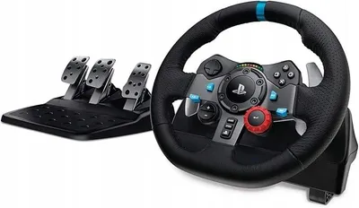 Zdjęcie produktu dla Czarna Kierownica Wyścigowa Do Konsoli Playstation 3/4/5 Nintendo Switch Pc
