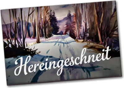 Produktbild von Schneepfad Hereingeschneit Souvenir Souvenir Magnet
