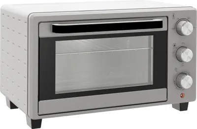 Zdjęcie produktu dla Fortuna Lai mały piekarnik 21 l, 100°C–230°C, 1 godz. timer, 3 tryby gotowania, ruszt, blacha do pieczenia, stal nierdzewna, 46 cm x 38,5 cm x 29 cm, srebrny