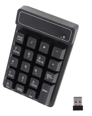 Image de Mini-clavier numérique sans fil 2,4 GHz, portable et professionnel, avec 19 touches, connecté par USB, pour ordinateur portable de bureau