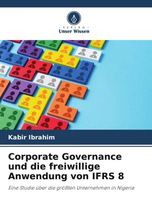 Produktbild von Corporate Governance und die freiwillige Anwendung von IFRS 8