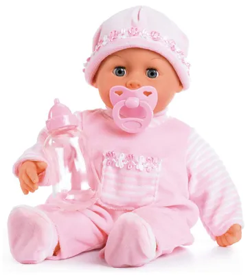 Immagine prodotto di Bayer Design 93824CK Bambola interattiva per bambini, parlante, occhi che dormono, corpo morbido, 24 suoni del bambino, 38 cm