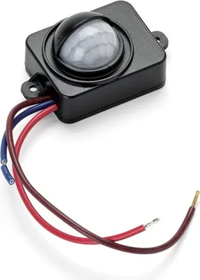 Produktbild von Einbau-Bewegungsmelder 100W, LED 50W Motionsensor 230V Lichtsensor Außensensor 3-Draht 46x36mm, Schwarz