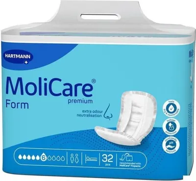 Image de Hartmann Molicare Premium Form 6 gouttes - 8 paquets de 32 protections